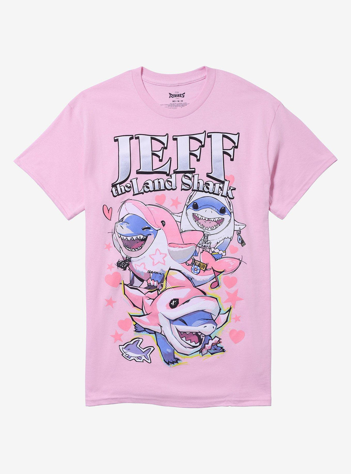 Rivals Jeff The Land Shark Hearts T-Shirt