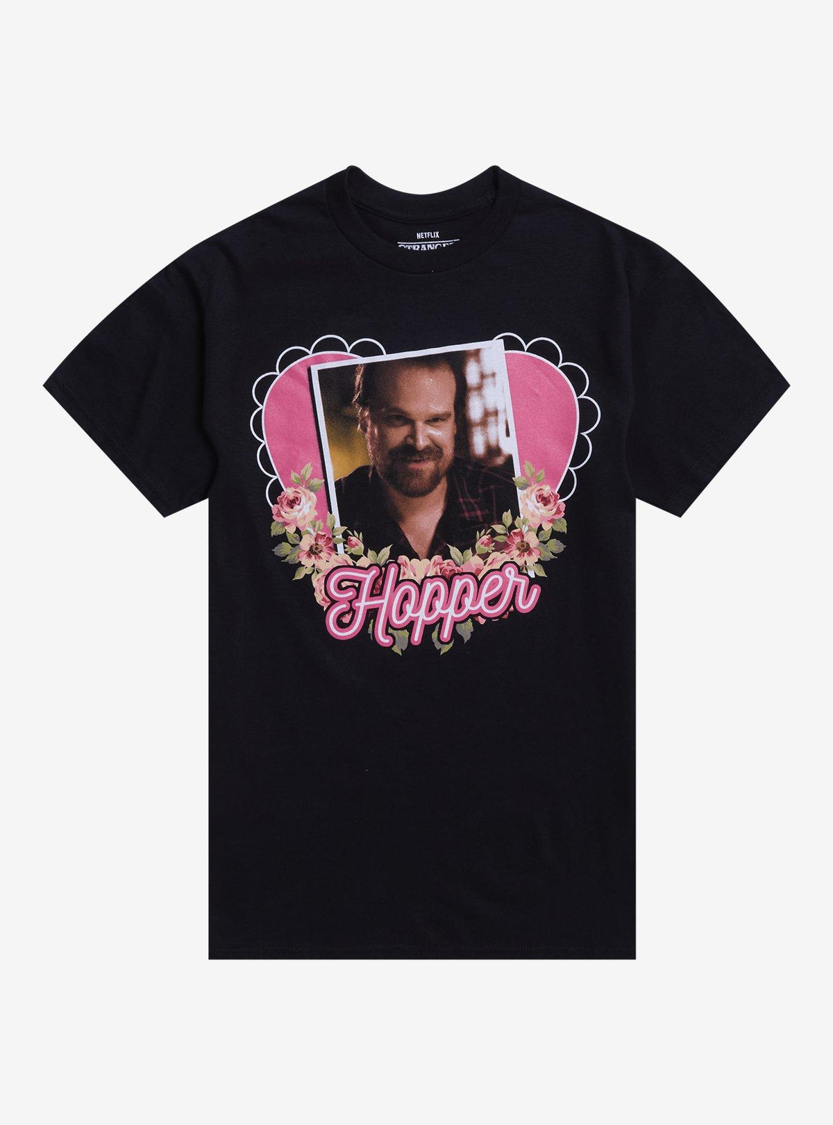 Stranger Things Hopper Heart T-Shirt