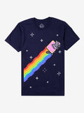 Nyan Cat 8-Bit Night T-Shirt