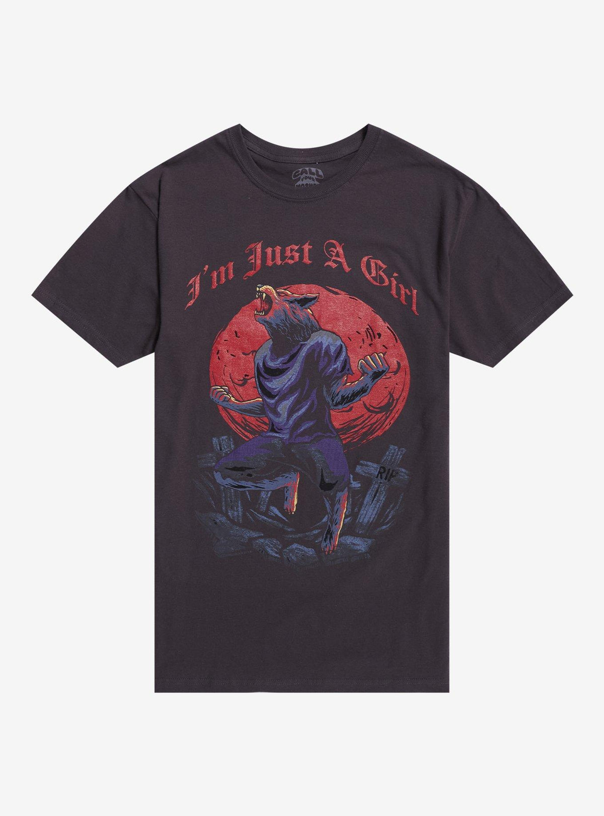 Just A Girl Howling Wolf T-Shirt By Call Your Mother