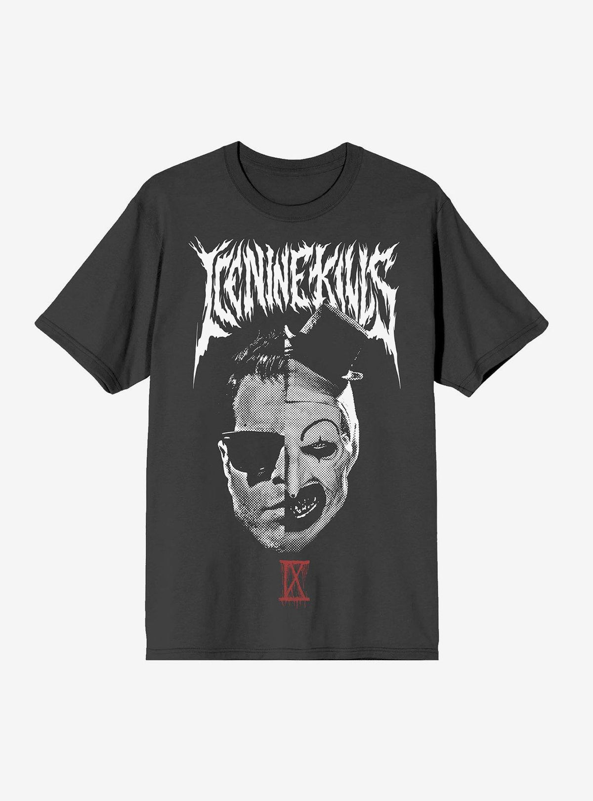 Ice Nine Kills X Terrifier Split Face T-Shirt | Premium Unisex T-Shirt, Trending Graphic Tee