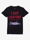I Hate Everyone Cat T-Shirt By Goodie Two Sleeves