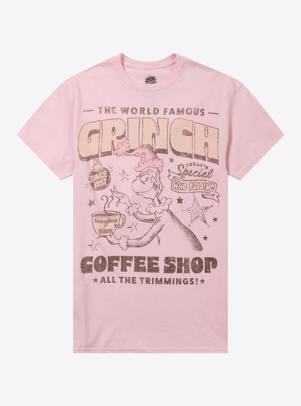 Dr Seuss How The Grinch Stole Christmas Coffee Shop T-Shirt 2