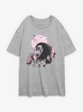 spooky holiday Classic Scene Group Girls Oversized T-Shirt