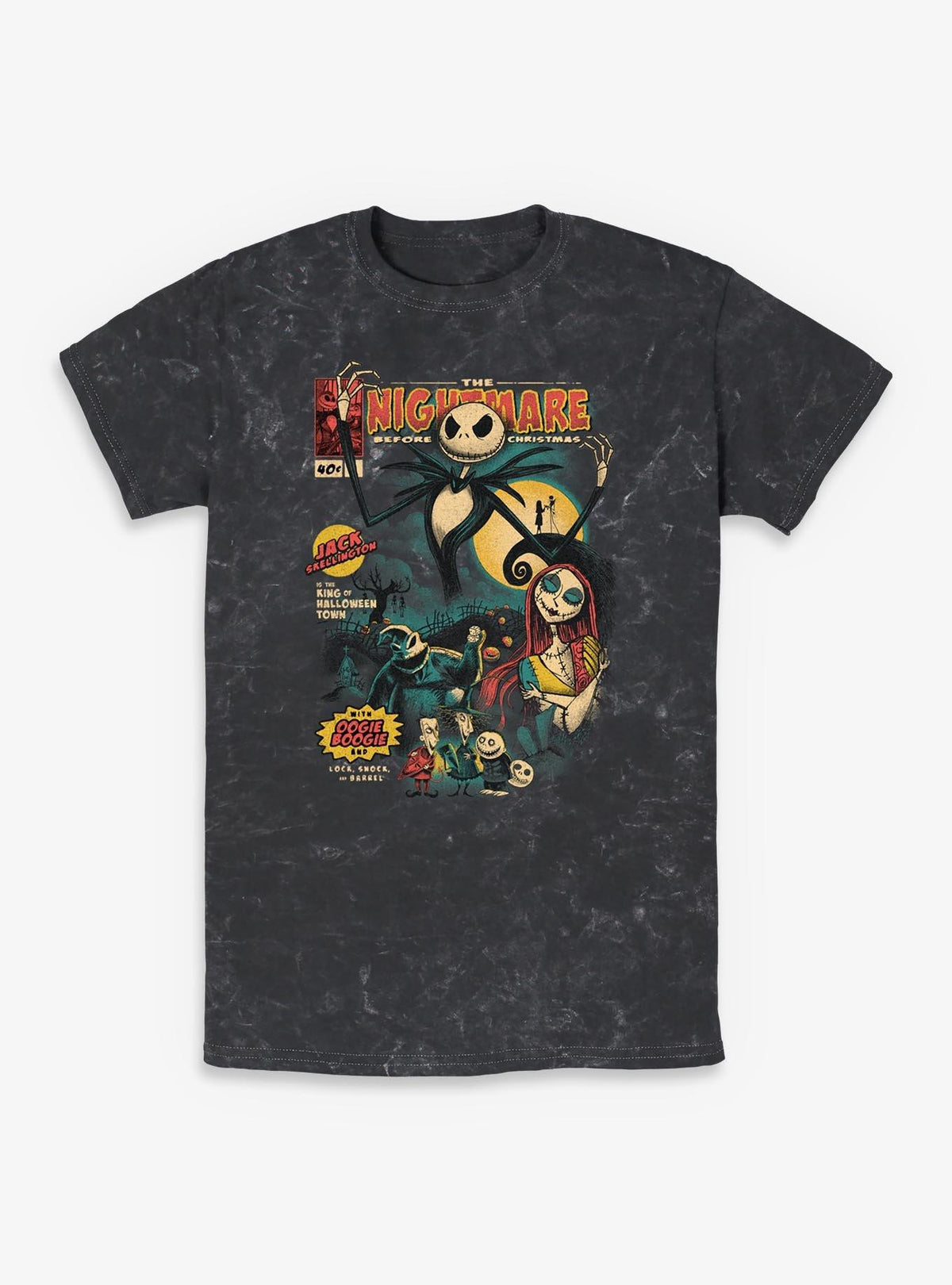 spooky holiday Comic Cover Mineral Wash T-Shirt 2