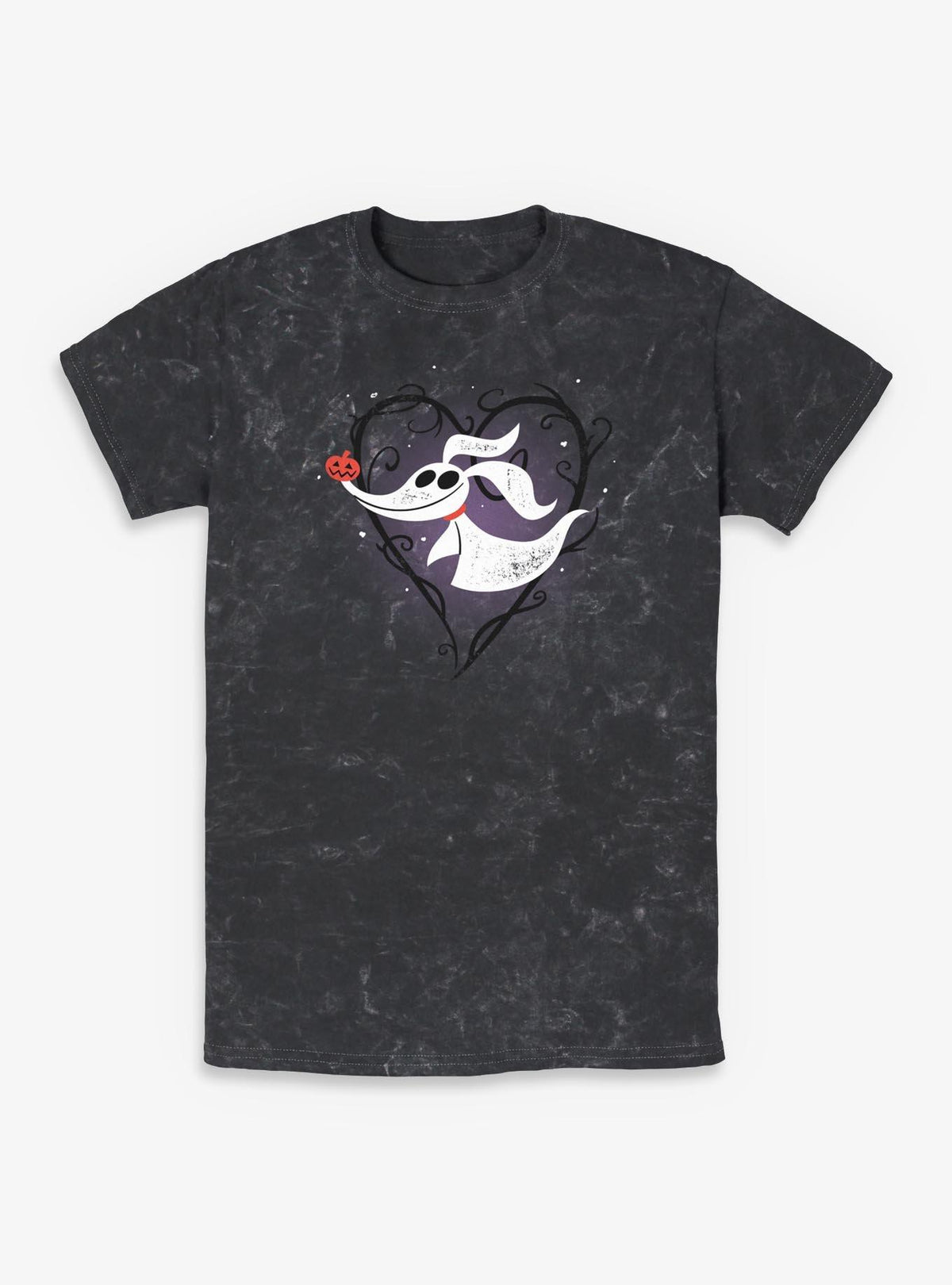 spooky holiday Zero Pumpkin Nose Mineral Wash T-Shirt