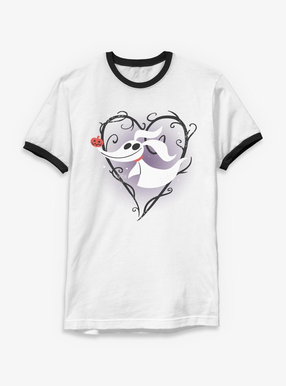 spooky holiday Zero Pumpkin Nose Ringer T-Shirt