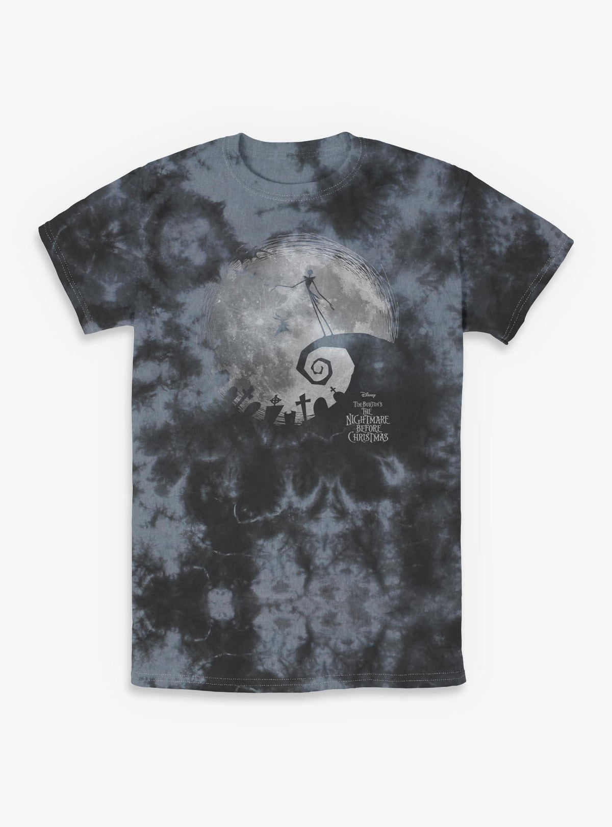 spooky holiday The Nightmare Moon Tie-Dye T-Shirt