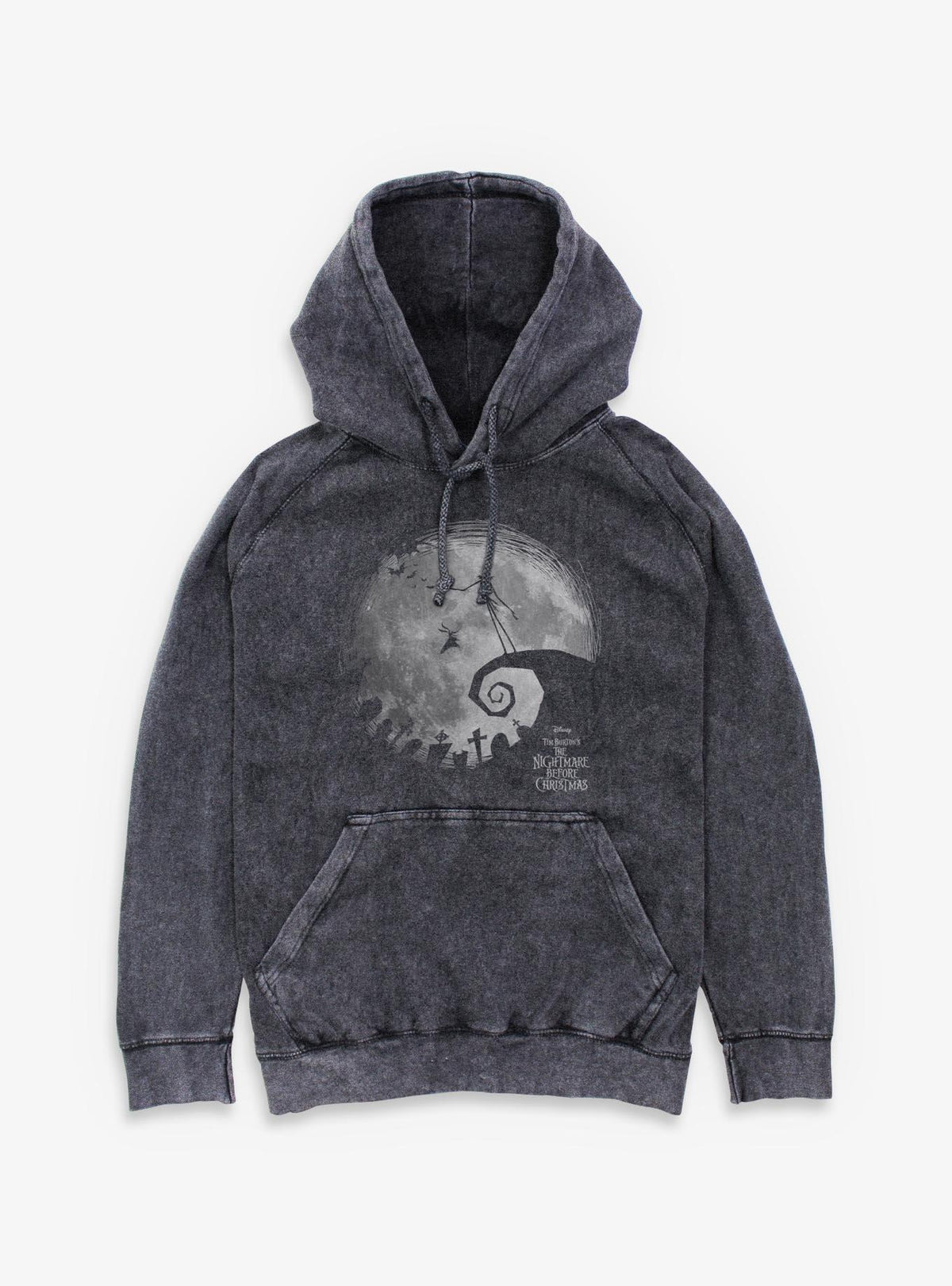 spooky holiday The Nightmare Moon Mineral Wash Hoodie