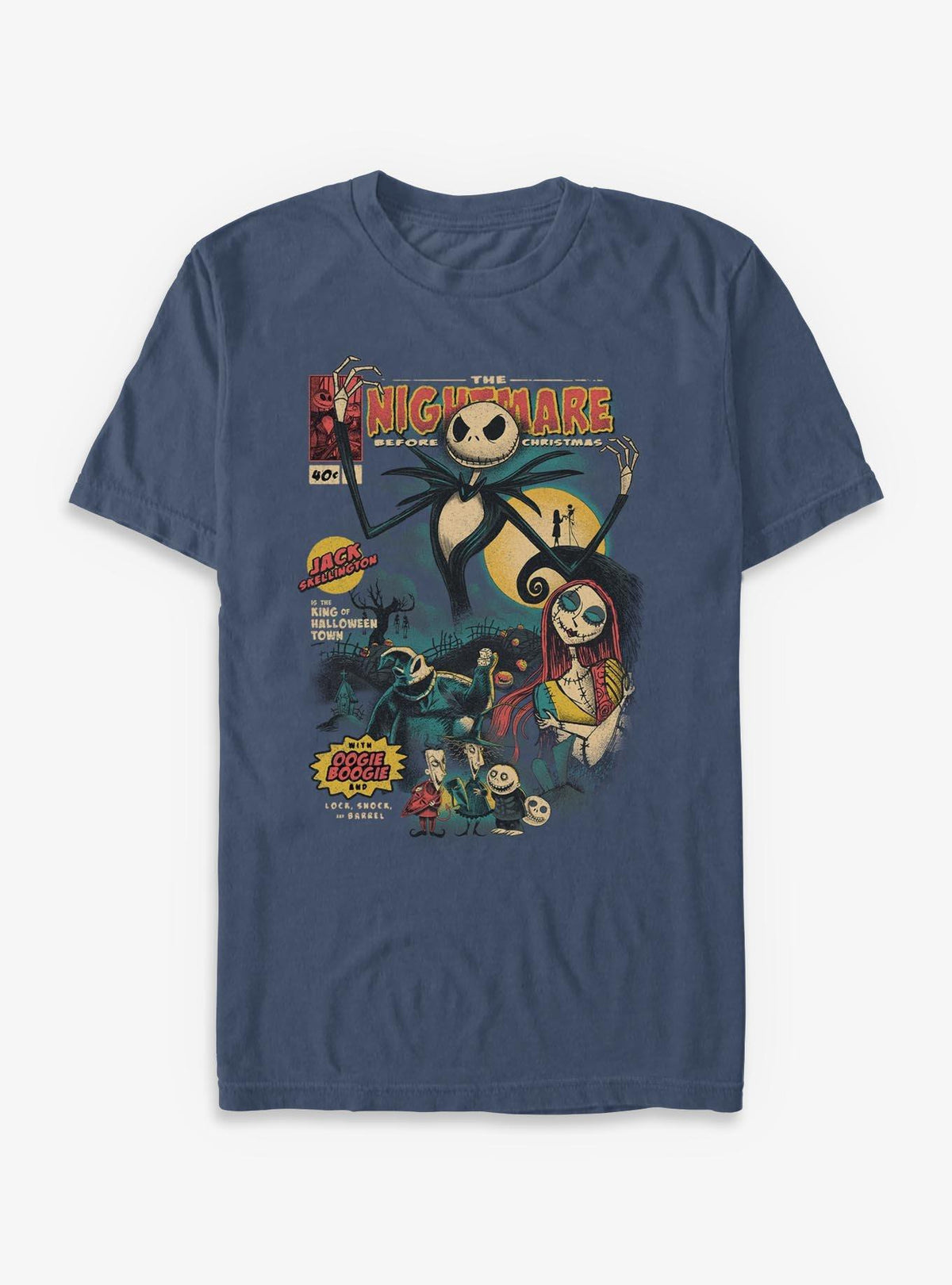 spooky holiday Comic Cover Garment Dye T-Shirt 2