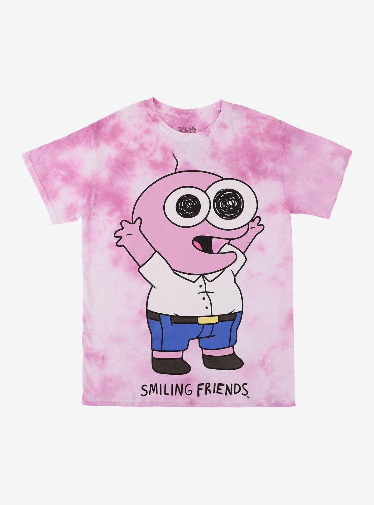 Smiling Friends Pim Pink Tie-Dye T-Shirt | Premium Unisex T-Shirt, Trending Graphic Tee