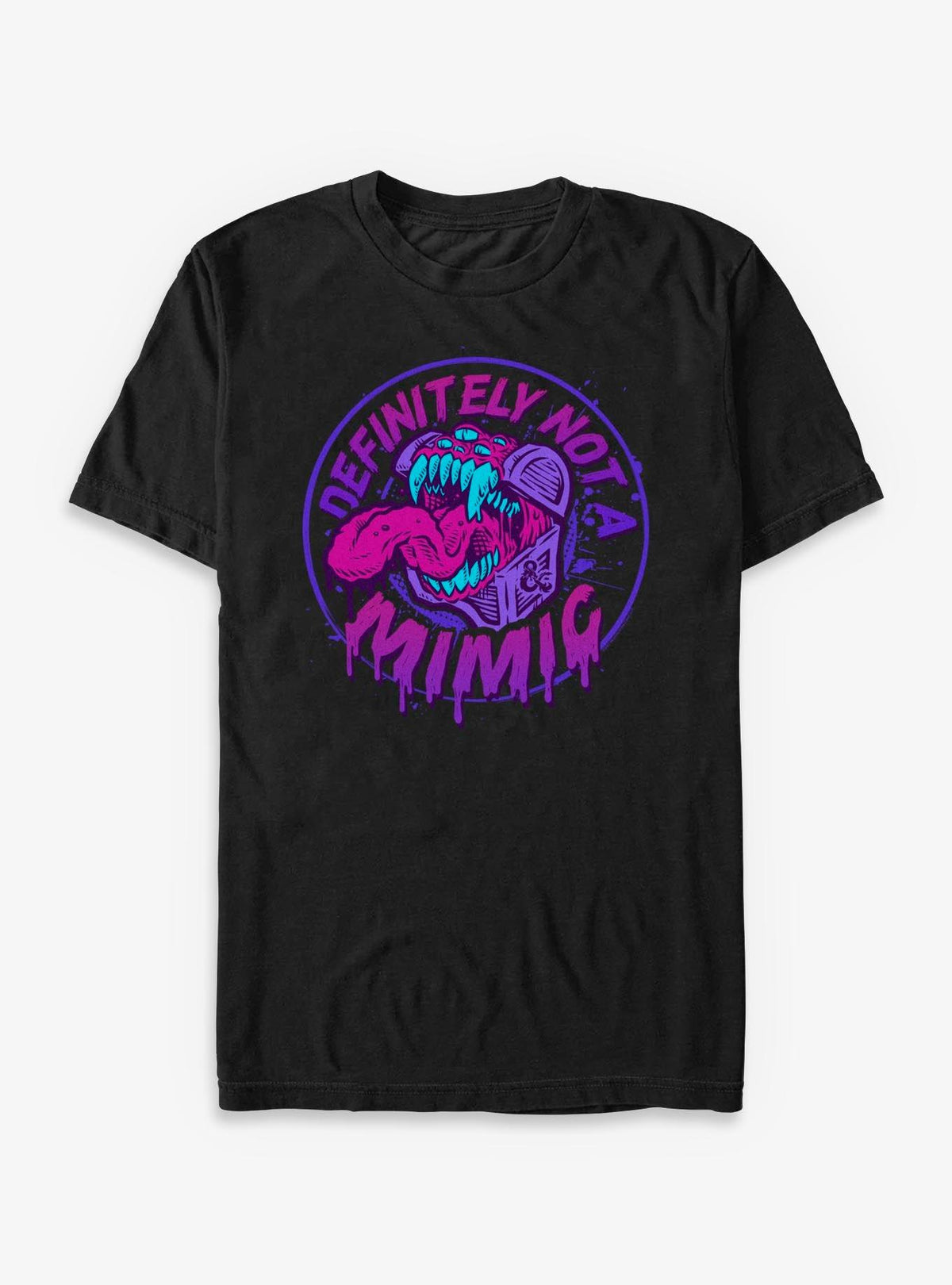 Dungeons Dragons Defintely Not A Mimic Badge T-Shirt