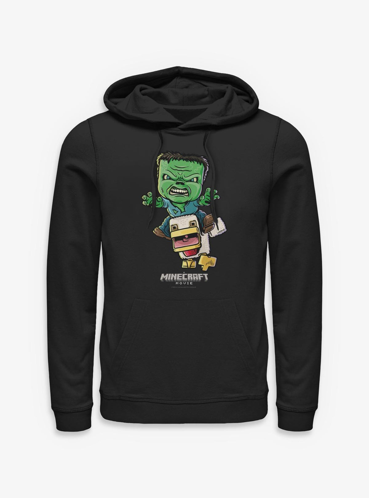 A block building gamer Movie Chicken Jockey Hoodie