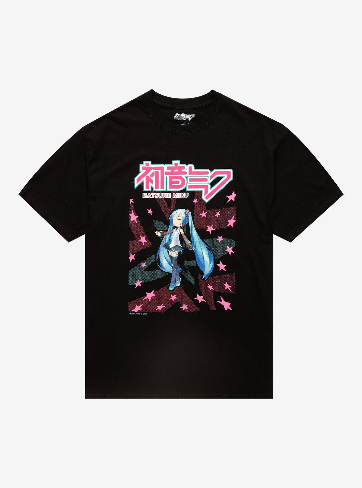 Hatsune Miku Star Background T-Shirt | Premium Unisex T-Shirt, Trending Graphic Tee