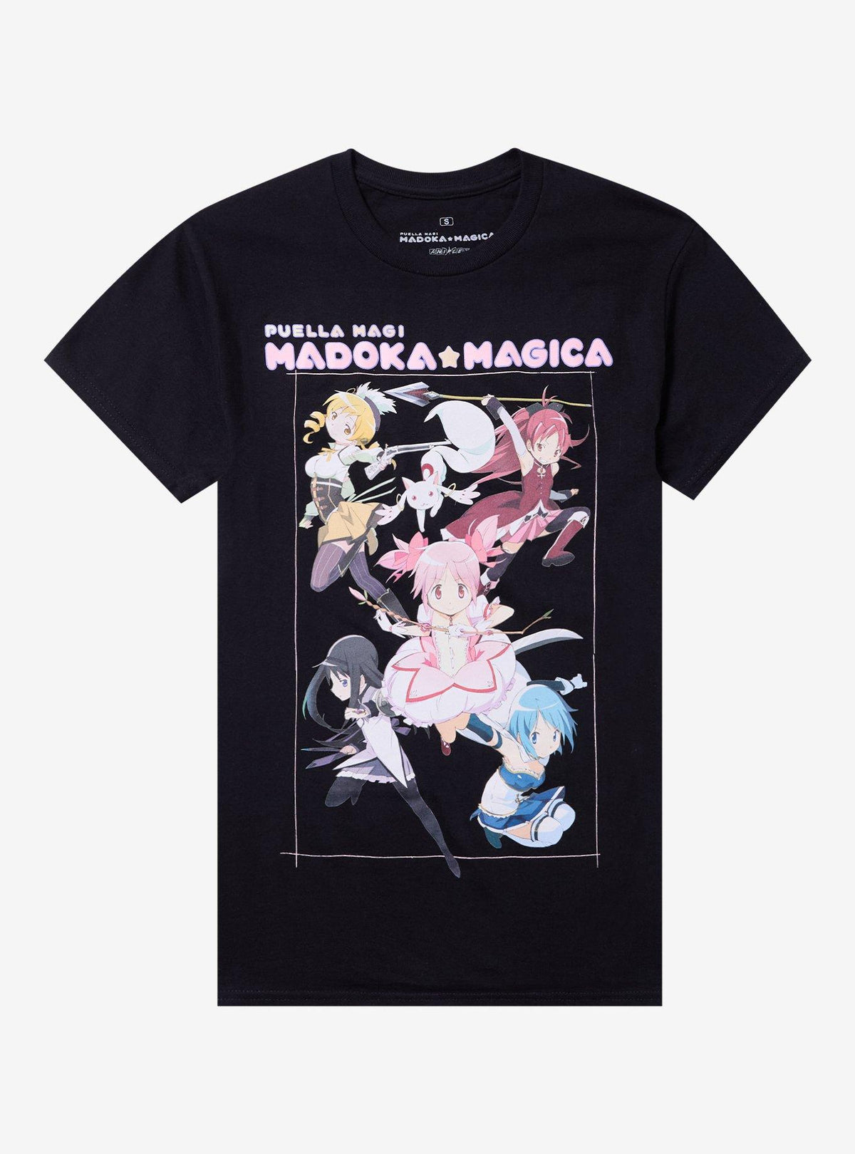 Puella Magi Madoka Magica Group Portrait T-Shirt | Premium Unisex T-Shirt, Trending Graphic Tee