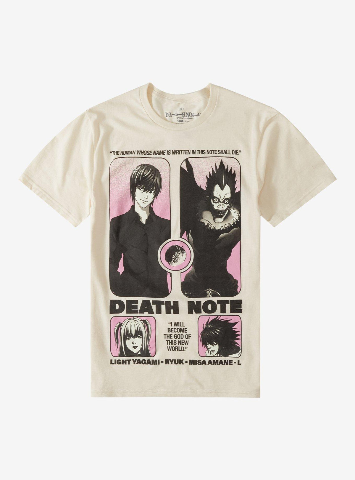 Death Note Pink Ombre Panels T-Shirt