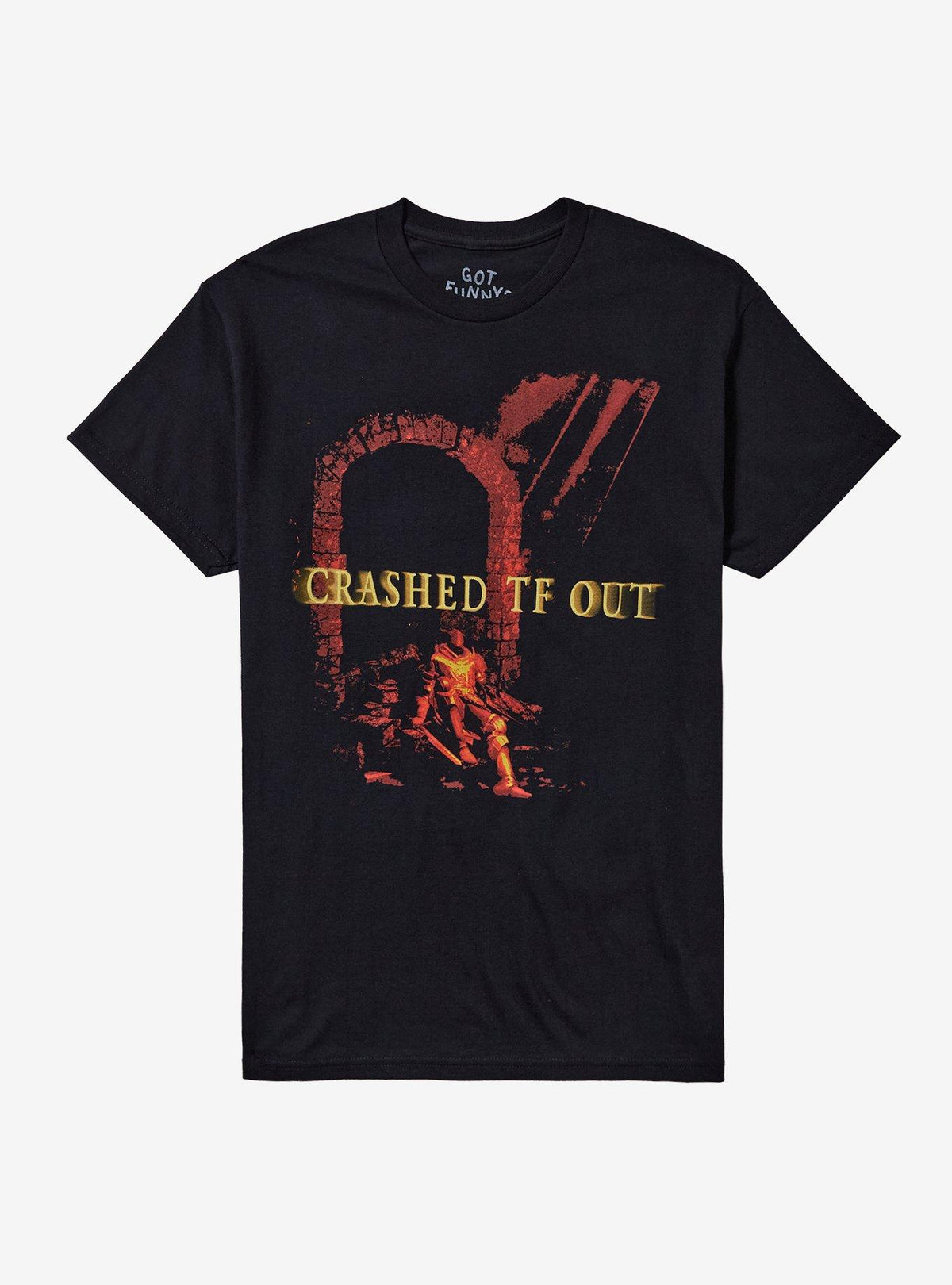 Crash Out Knight T Shirt By Got Funny T Shirt Streetwear Style Gift Ready