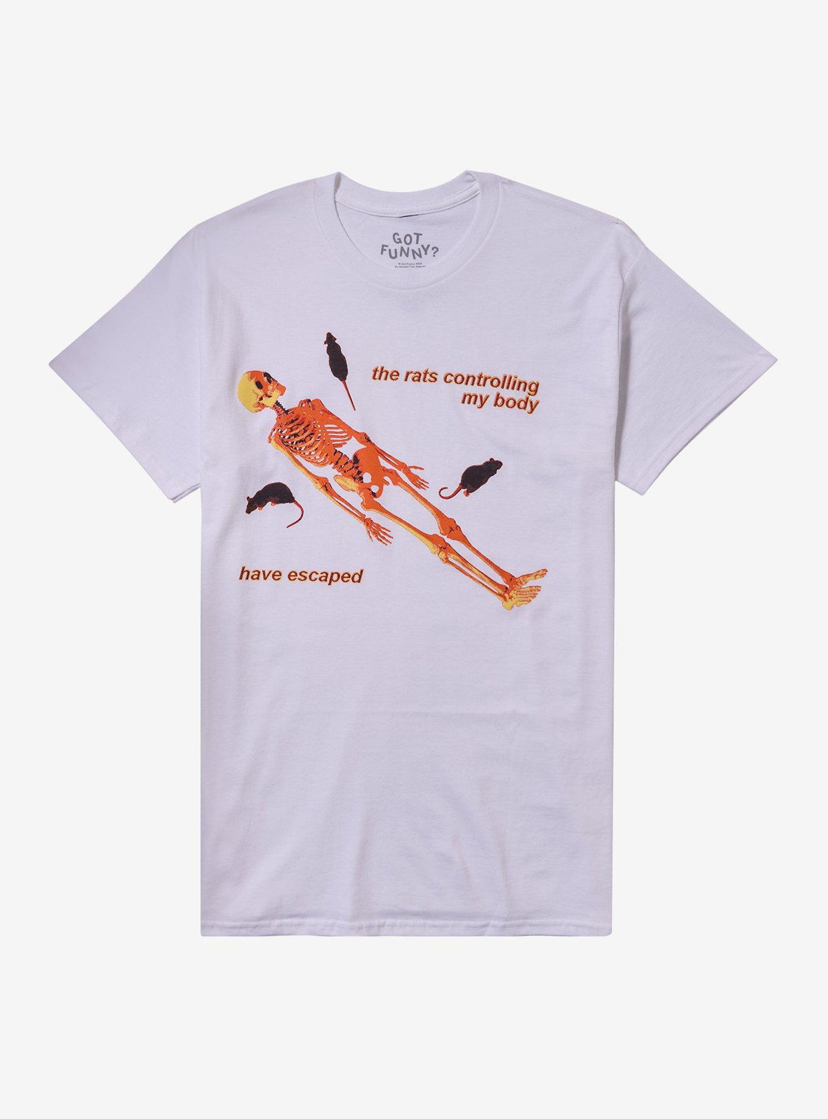 Rat Control Skeleton T Shirt By Got Funny T Shirt Streetwear Style Funny Quote