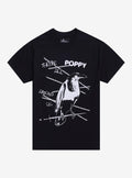Poppy They're All Around Us Crow T-Shirt | Premium Unisex T-Shirt, Trending Graphic Tee