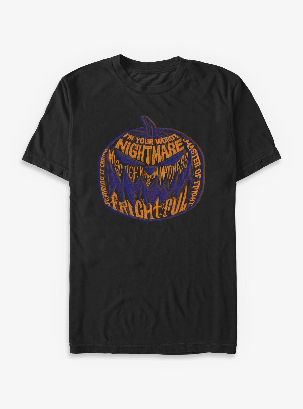 spooky holiday Pumpkin Text T-Shirt