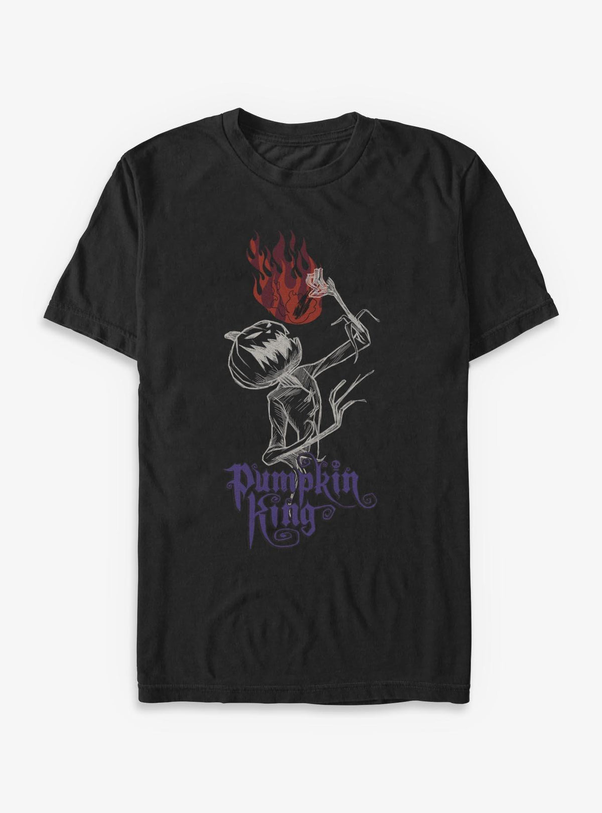 spooky holiday Pumpkin Flames T-Shirt