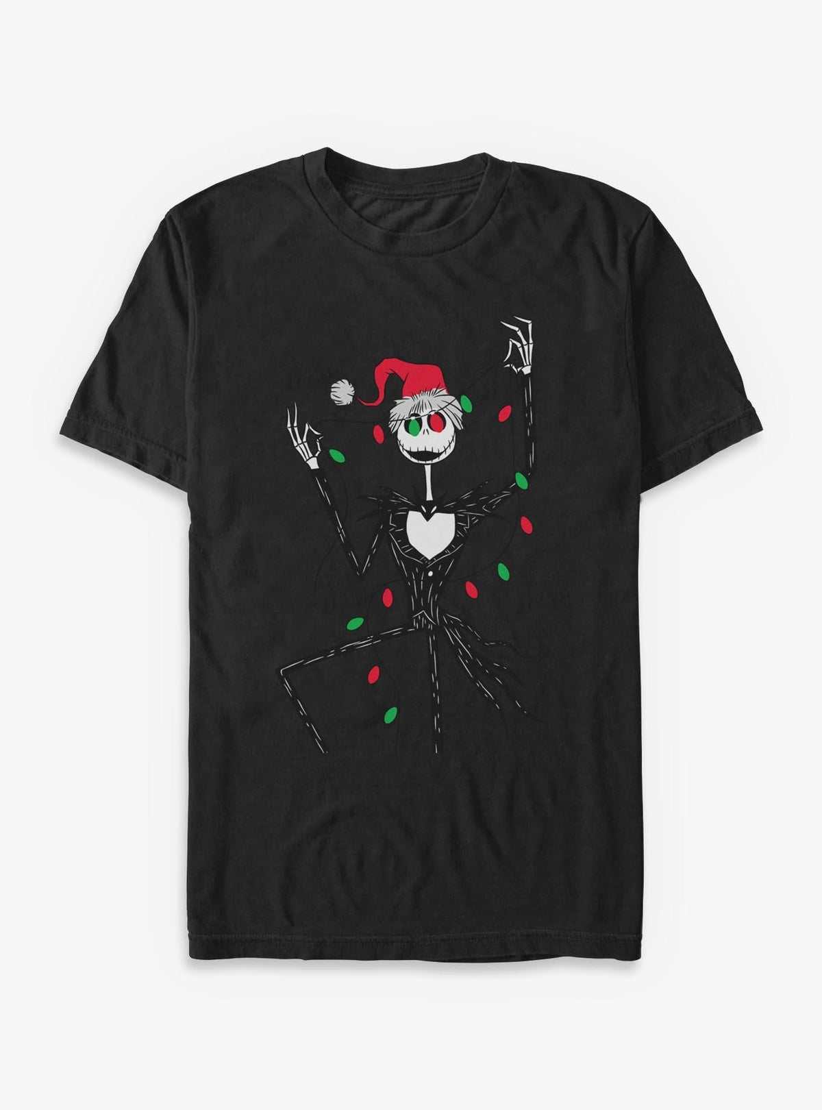 spooky holiday Jack Christmas Lights T-Shirt