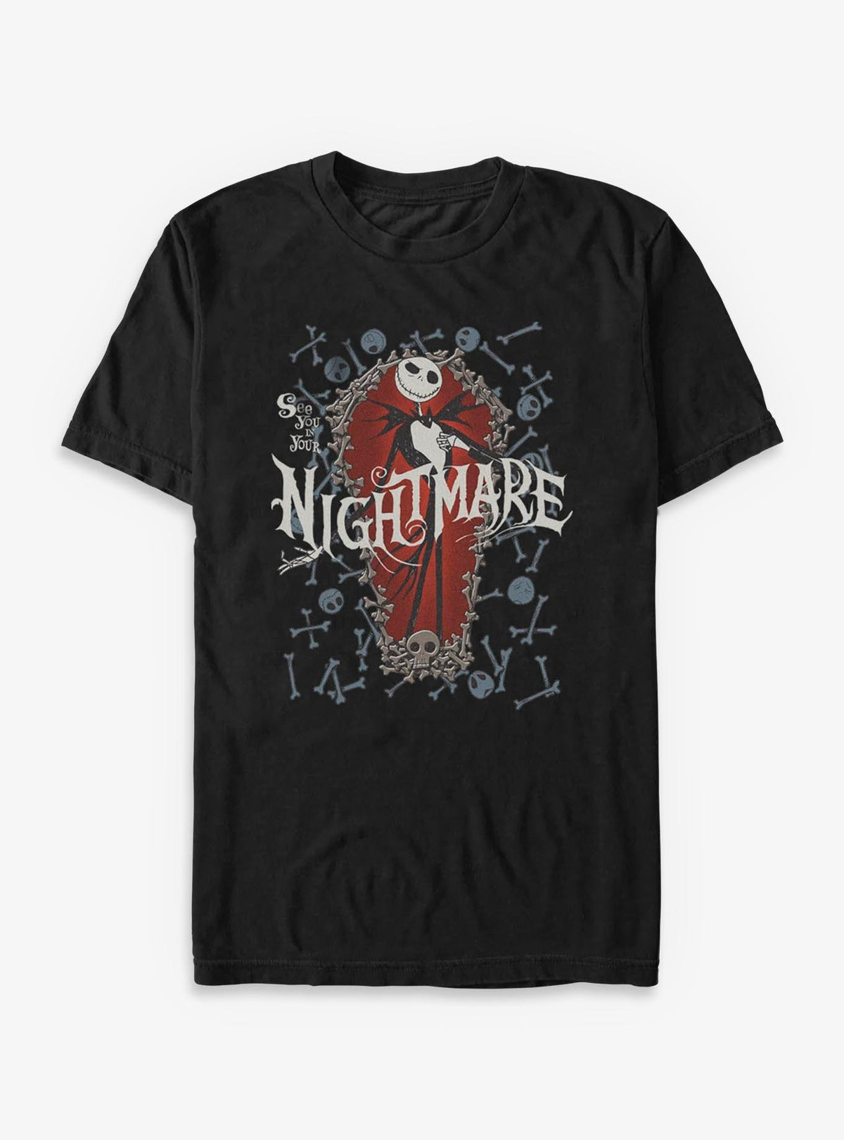 spooky holiday Jack Bone Coffin T-Shirt