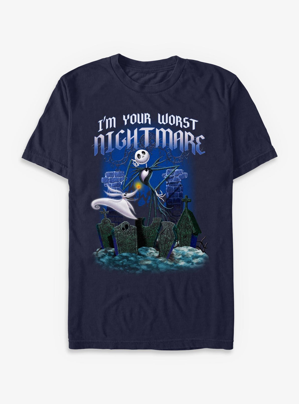 spooky holiday Jack Tombstone Blues T-Shirt