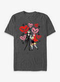 spooky holiday Jack Sally Creepy Hearts T-Shirt