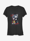 spooky holiday Jack Sally Such A Scream Girls T-Shirt