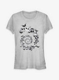 spooky holiday Spiral Jack Head Girls T-Shirt