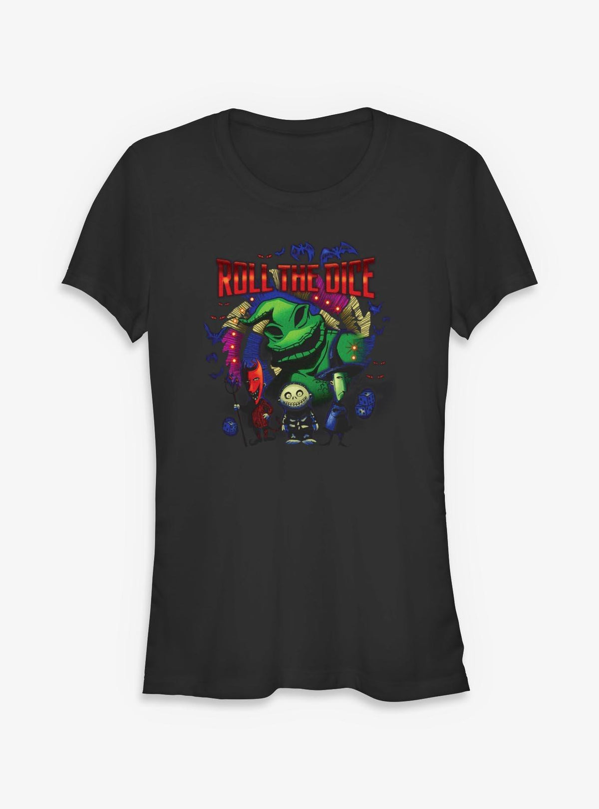 spooky holiday Oogie Roll The Dice Girls T-Shirt
