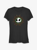spooky holiday Jack Spider Web Girls T-Shirt