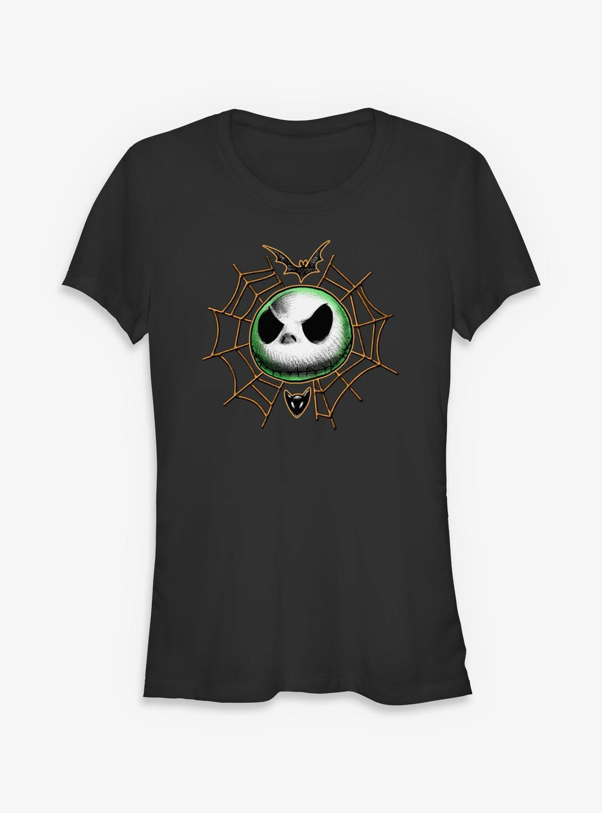 spooky holiday Jack Spider Web Girls T-Shirt