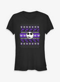 spooky holiday Jack Ugly Sweater Girls T-Shirt