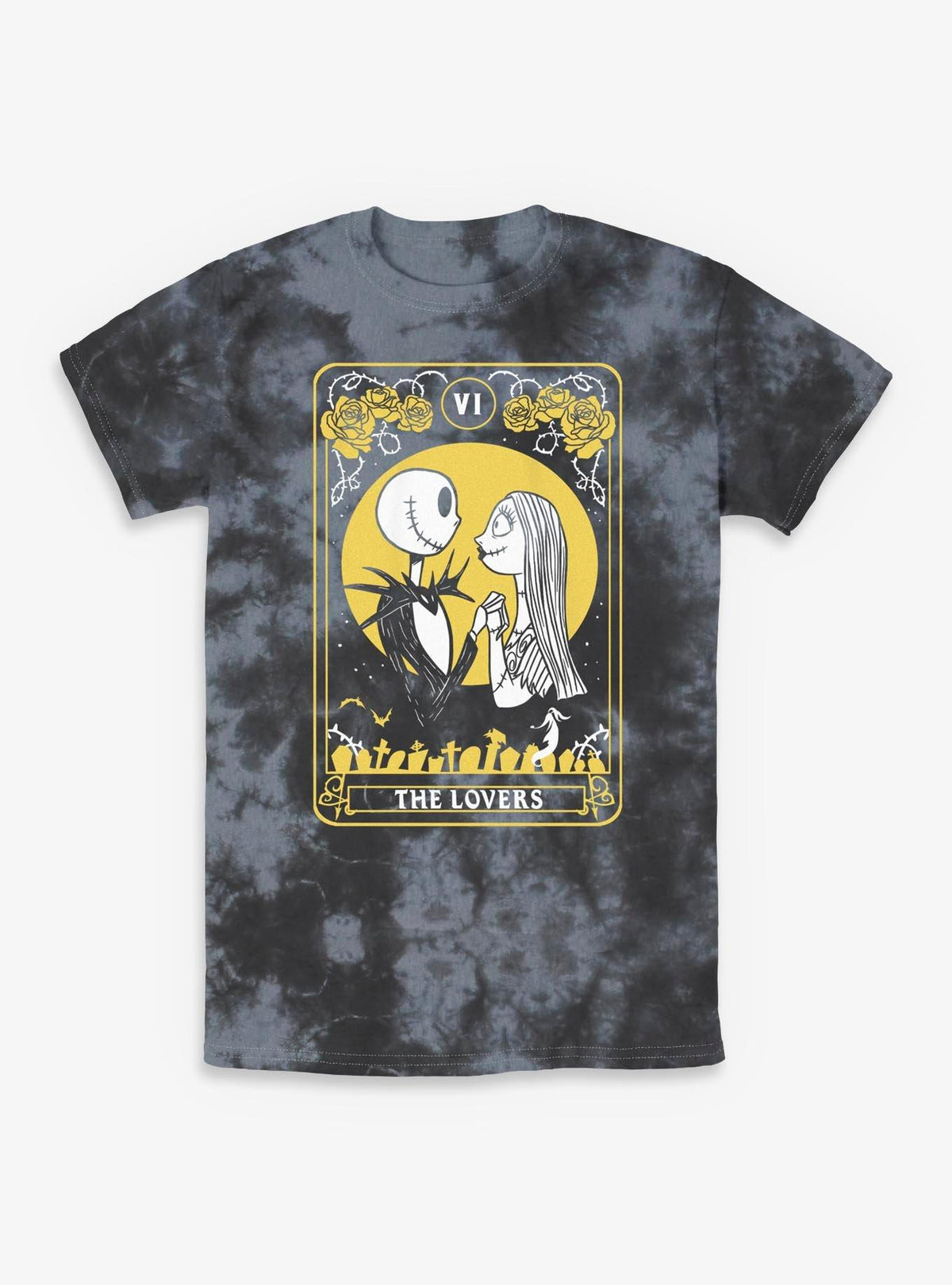 spooky holiday The Lovers Tarot Tie-Dye T-Shirt