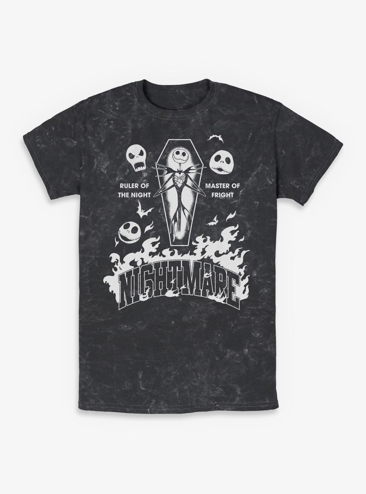 spooky holiday Jack Ruler Of The Night Mineral Wash T-Shirt