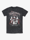 spooky holiday Jack On Angel Statue Mineral Wash T-Shirt