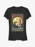 spooky holiday The Lovers Tarot Girls T-Shirt