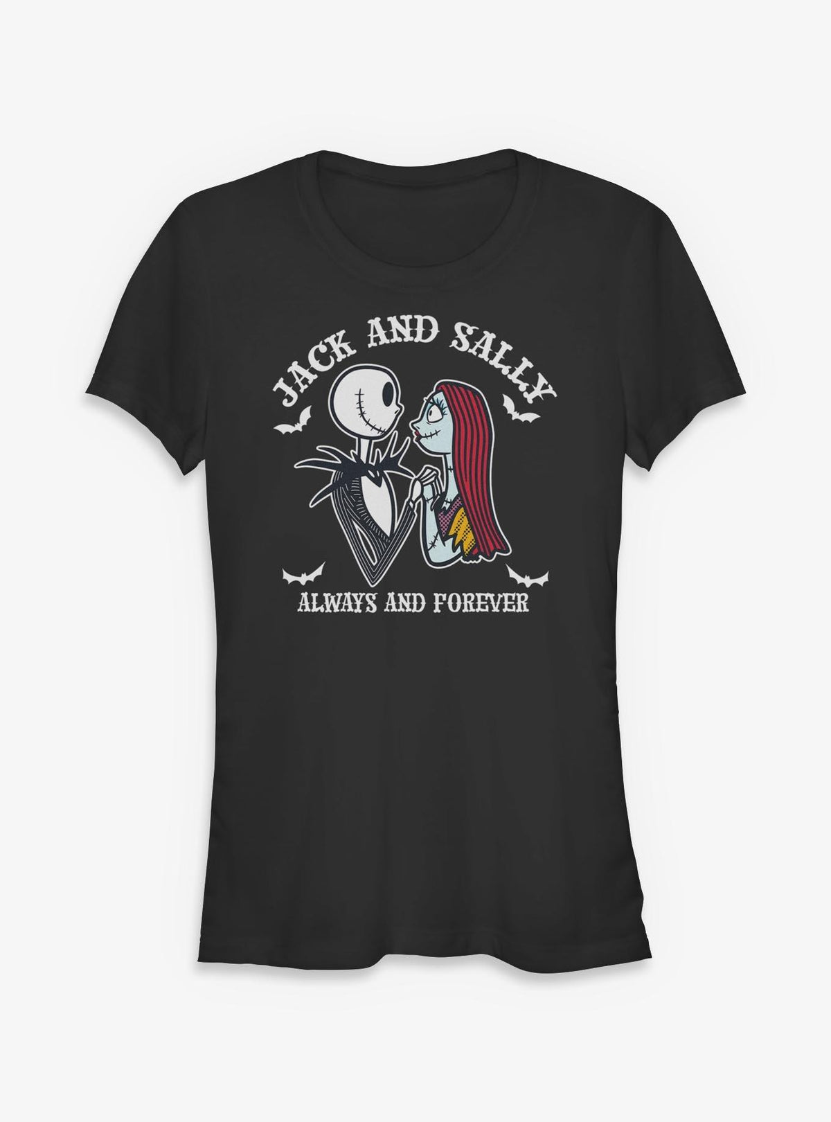 spooky holiday Jack And Sally Forever Girls T-Shirt