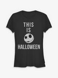 spooky holiday Jack This Is Halloween Girls T-Shirt