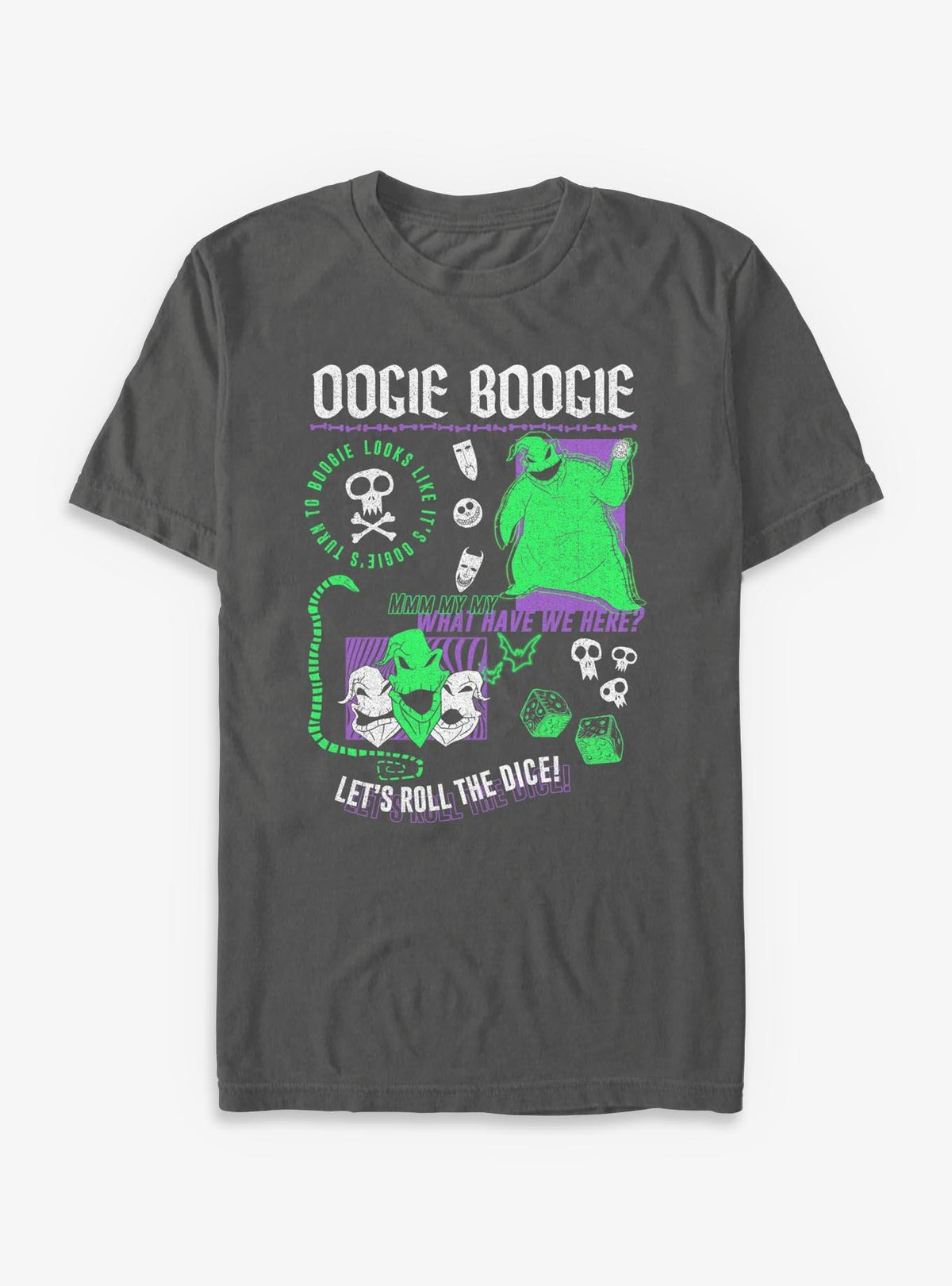 spooky holiday Oogie Boogie Multi Hit Garment Dye T-Shirt