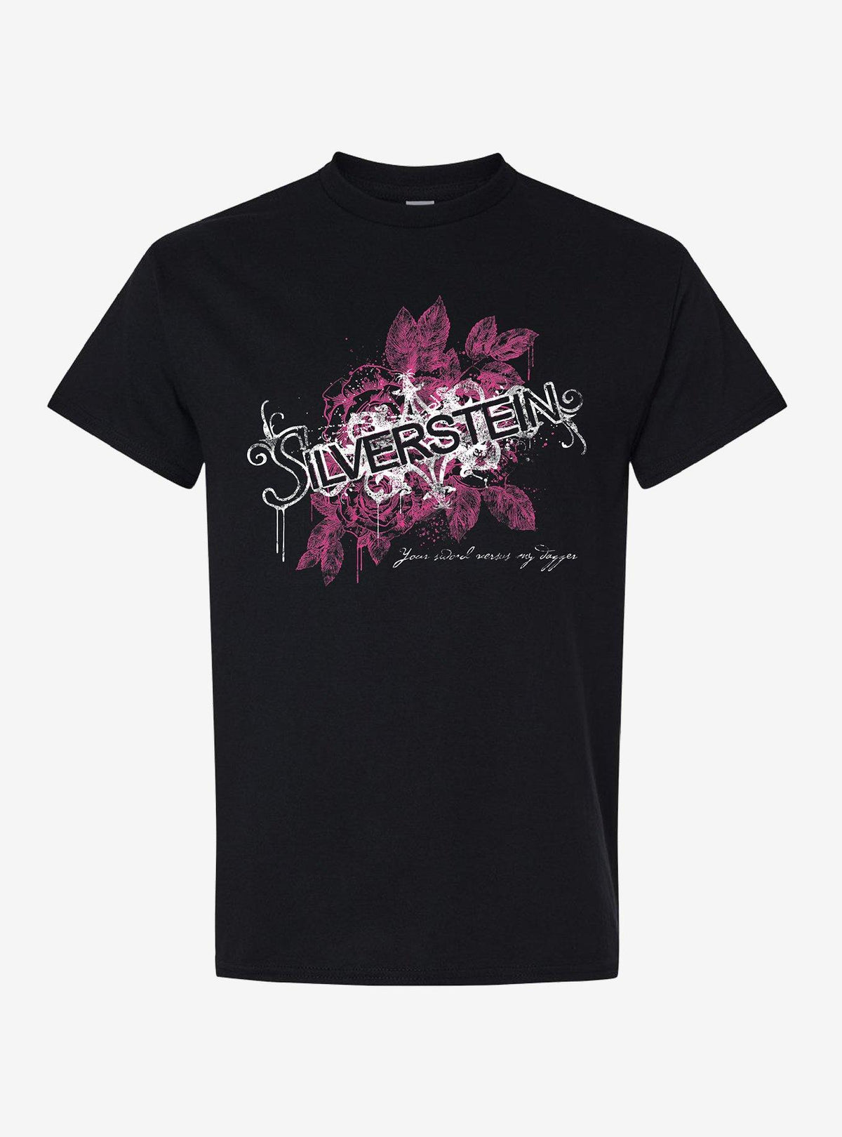 Silverstein Pink Floral Logo T-Shirt | Premium Unisex T-Shirt, Trending Graphic Tee