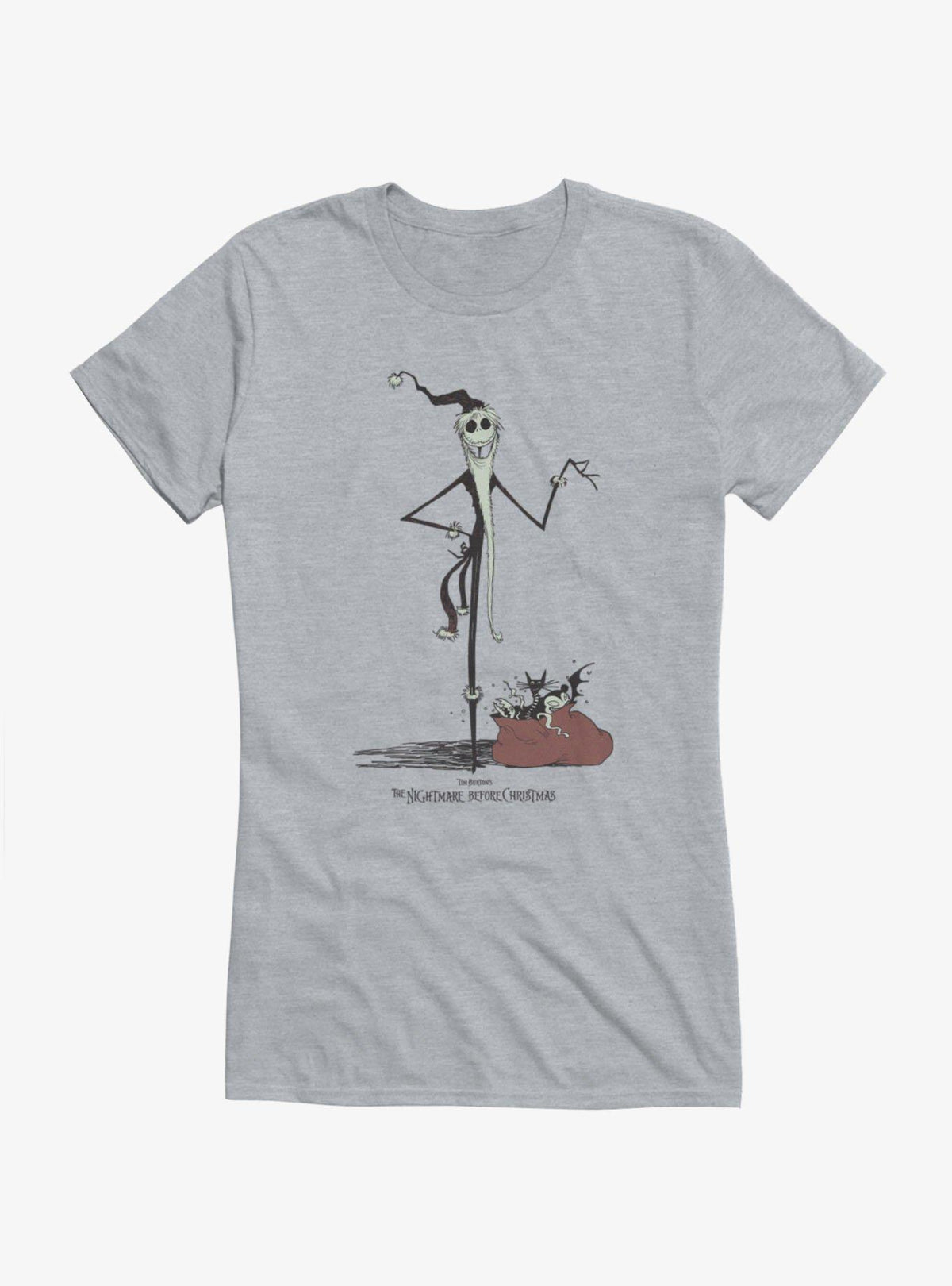 spooky holiday Santa Girls T-Shirt Hot Topic Exclusive