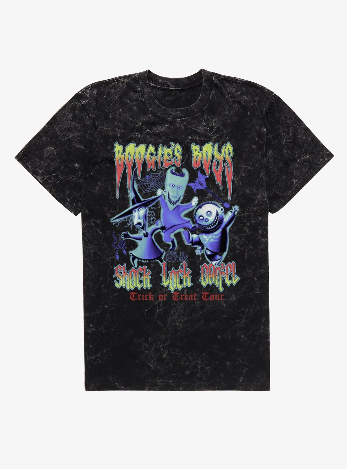 spooky holiday Boogie's Boys Trick Or Treat Tour Mineral Wash T-Shirt Hot Topic Exclusive