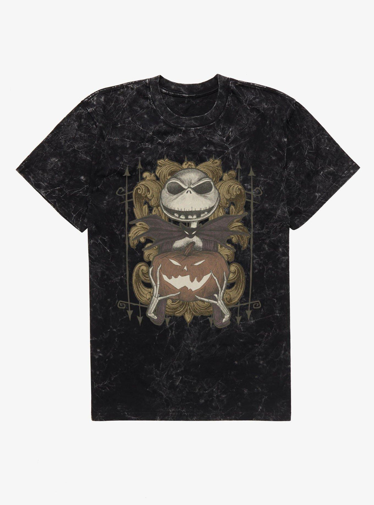 spooky holiday Jack Pumpkin Flourish Mineral Wash T-Shirt Hot Topic Exclusive