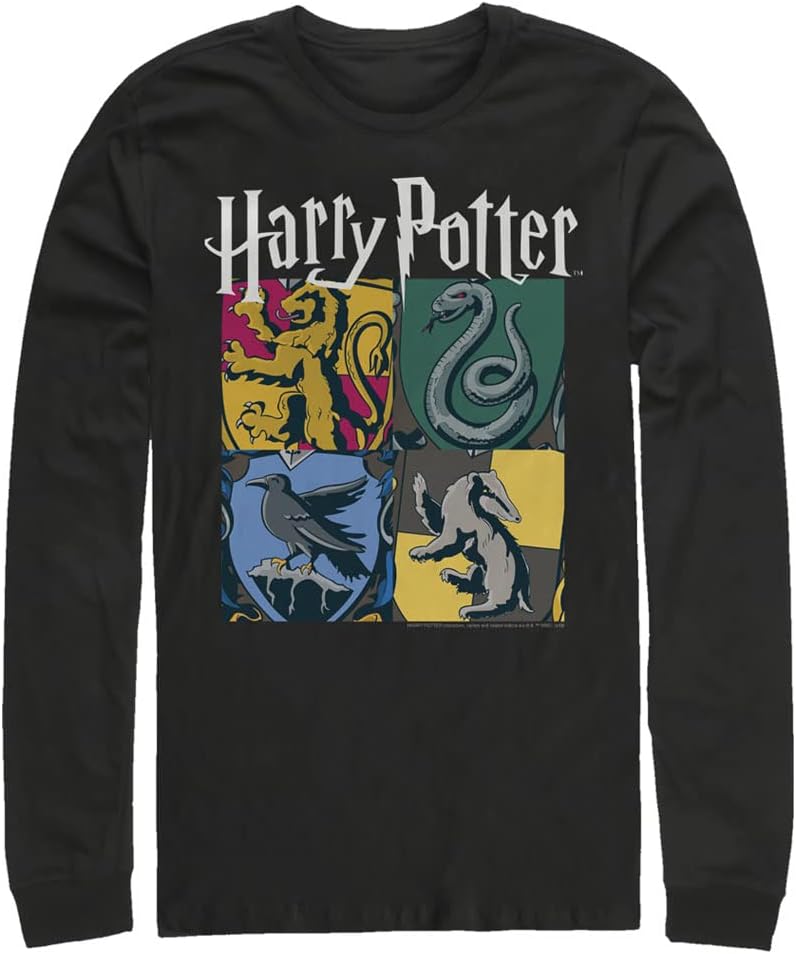 Men S Deathly Hallows All Houses Tops Long Sleeve Tee Shirt T Shirt US Trend