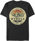 Explore Hyrule Men S Tall Tops Short Sleeve Tee Shirt Black T Shirt Premium Print