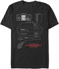 Nes Schematic Men S Tall Tops Short Sleeve Tee Shirt Black T Shirt Premium Print