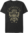 Brothers Sorcerer S Stone Gringotts Logo Men Tops Short Sleeve Tee Shirt T Shirt Everyday Wear